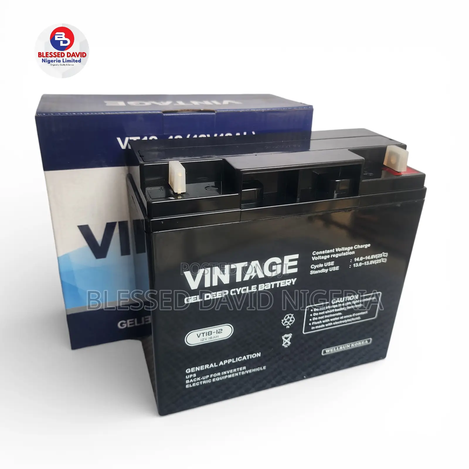 Vintage 12v 18ah Replacement Battery Vt18-12