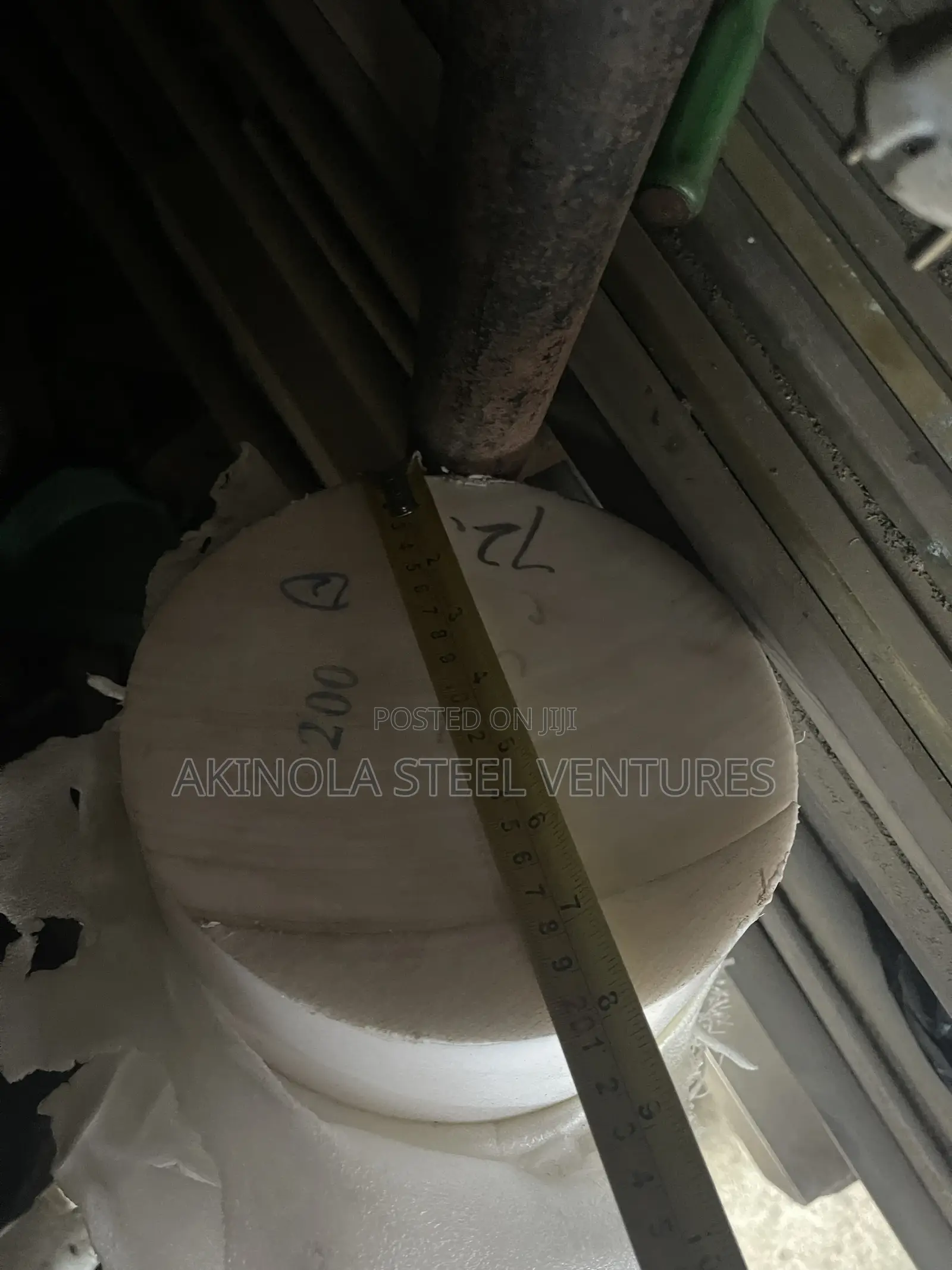 Dia 200mm Solid Ptfe Teflon Round Bar 8 Inch