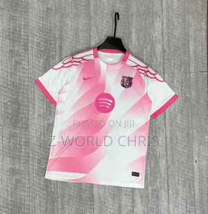 Original Quality Barcelona Official 25/26 Away Pink Jersey