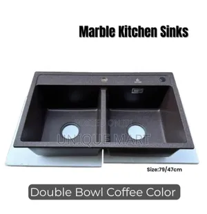 Quality Double Bowl Marble Sink