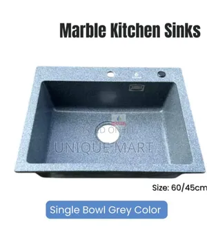 Grey Color Marble Sink, Single Bowl