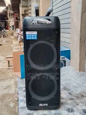 Ailipu Pa System Double Magnet Big Battery 2wireless Mic 9000watts