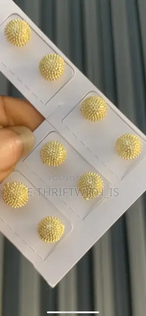 Female Gold Stud Earrings
