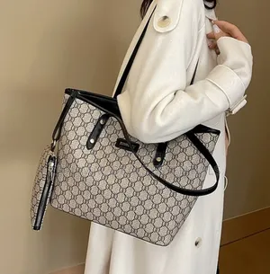 2in1 Ladies Leather Hand Bag