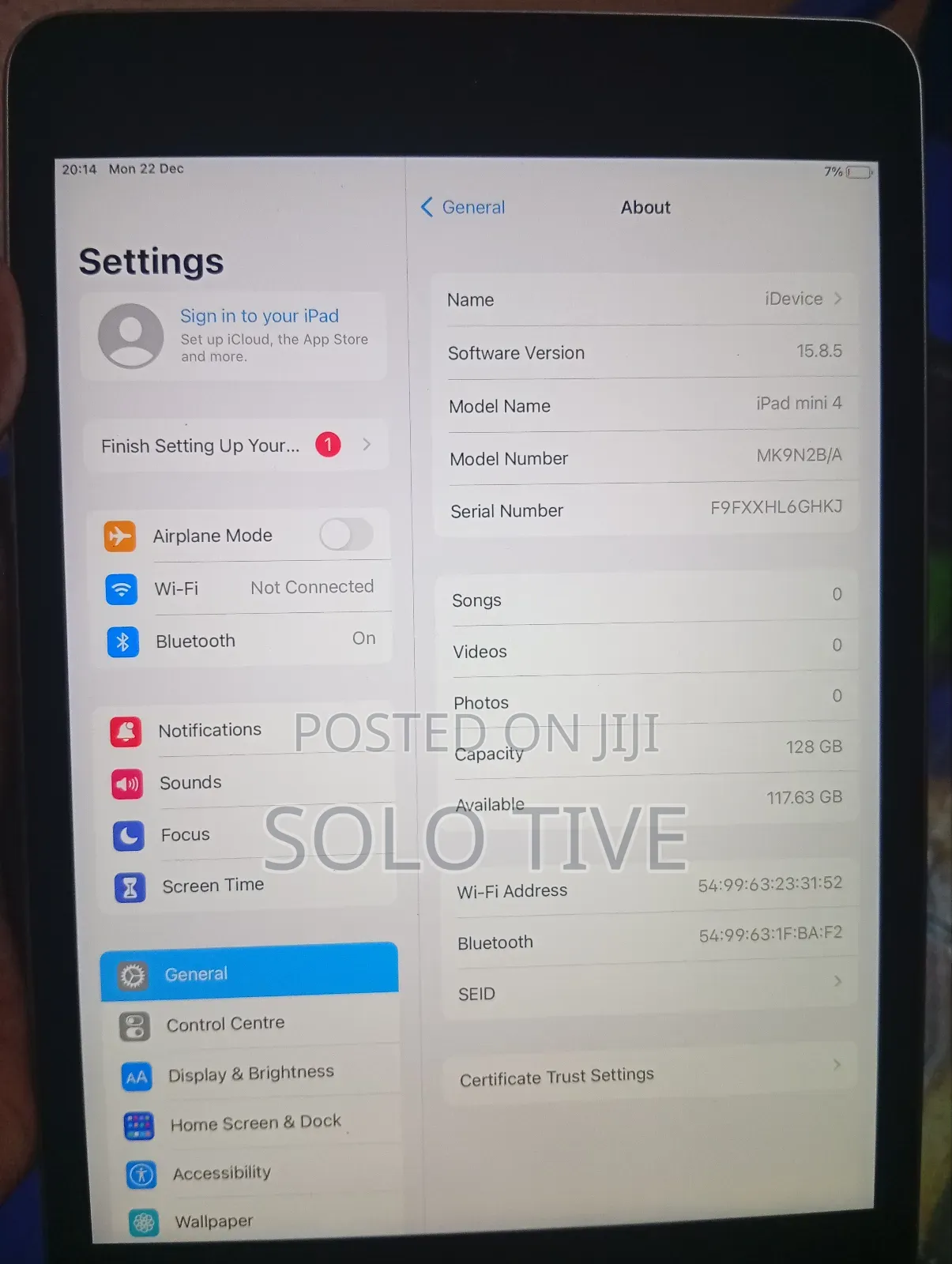 Apple iPad mini 4 128 GB Gray