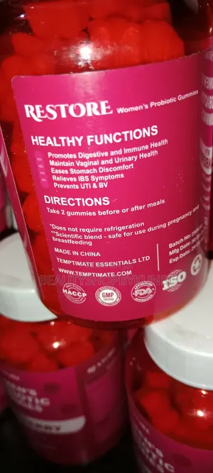 Women's Probiotic Gummies With Cranberry