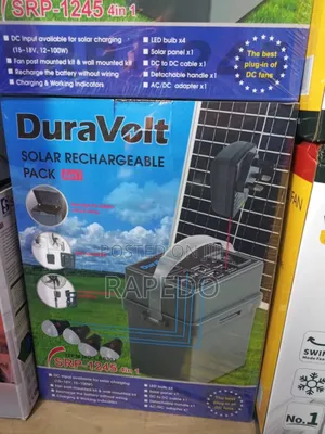 4 in One Duravolts Solar Rechargeable