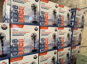 Solar Rechargeable Fan Standing Fan