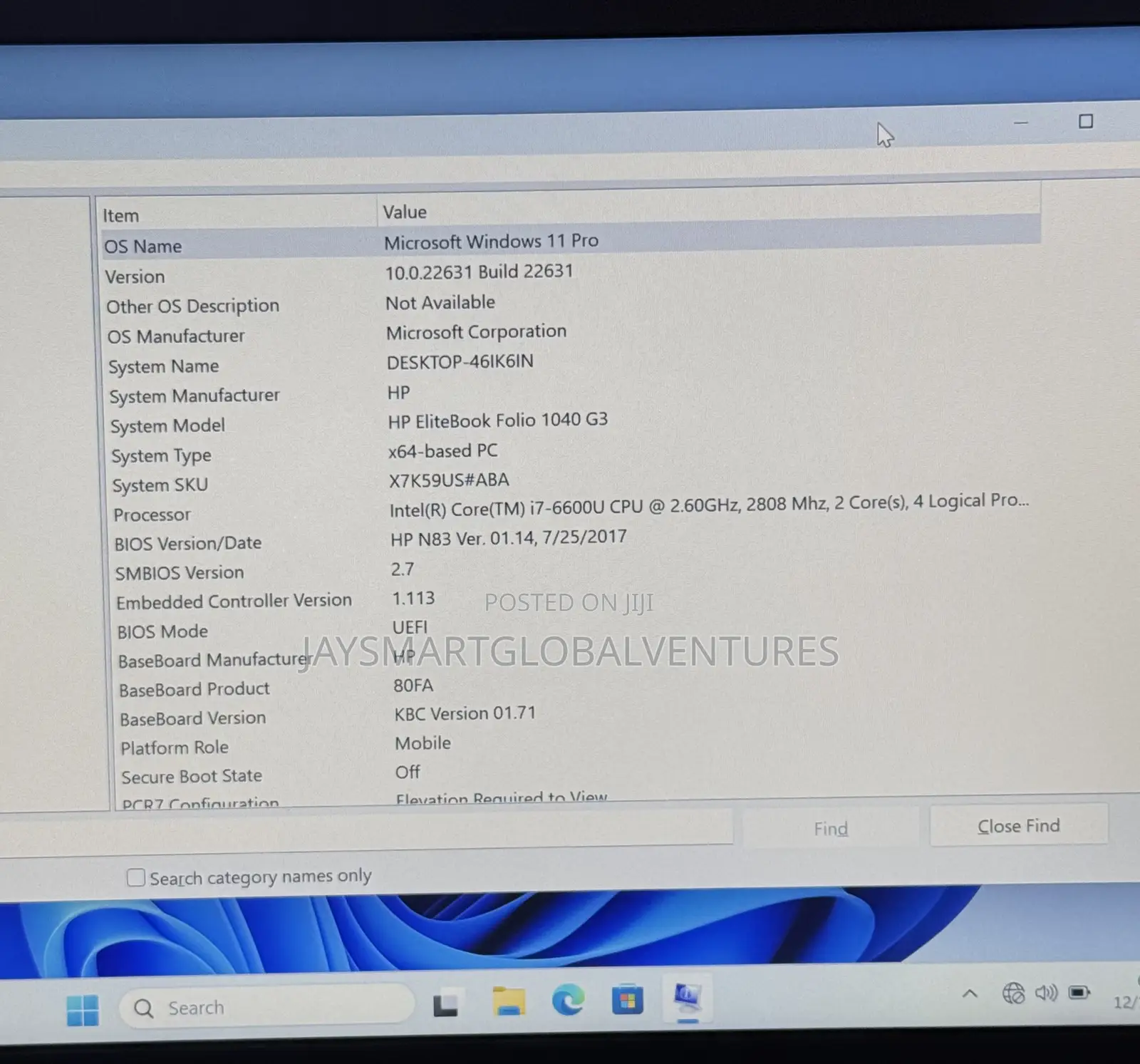 Laptop HP EliteBook Folio 1040 G3 16GB Intel Core i7 SSD 256GB