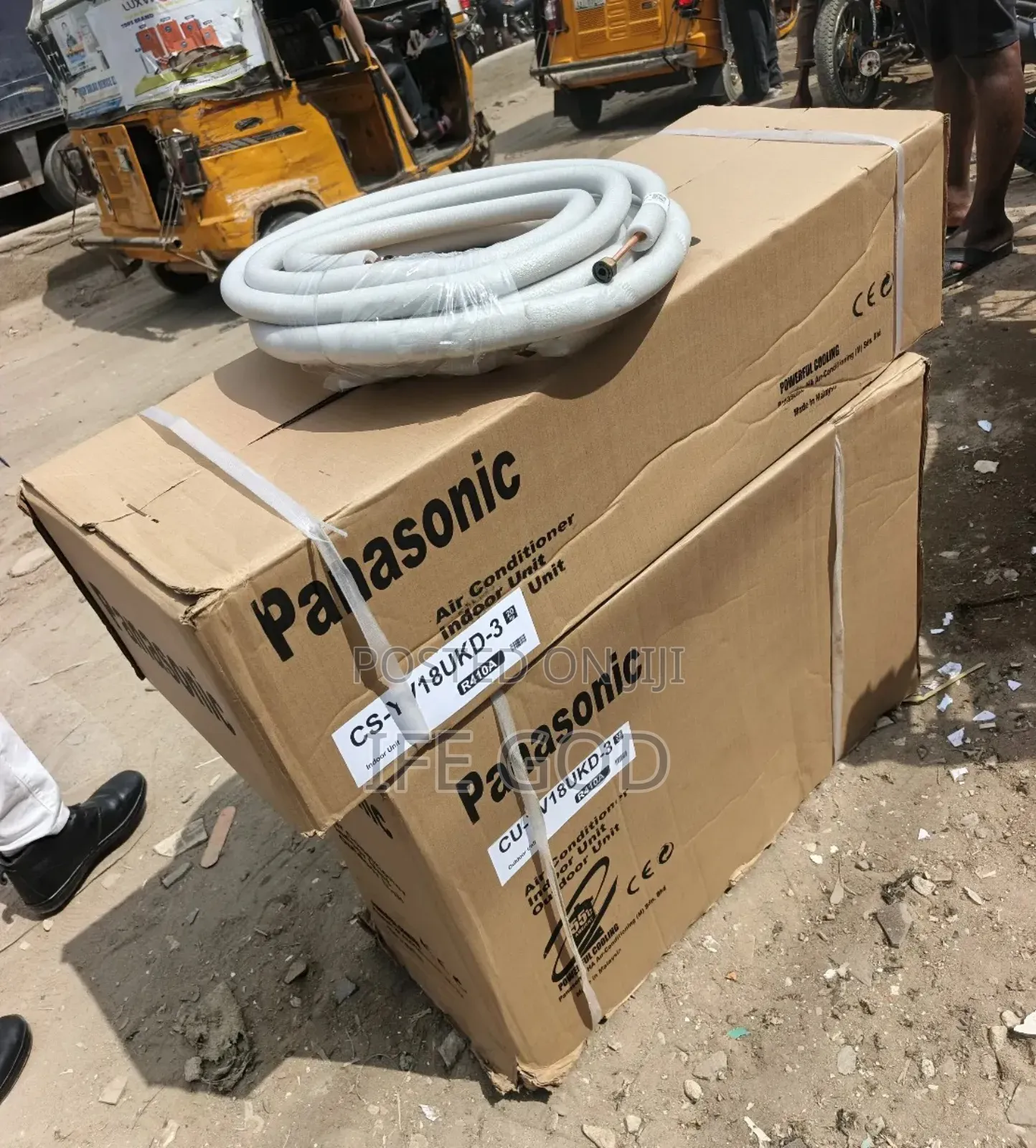Panasonic 2 Hp R410a Air Conditioner Split Unit With the Accessories