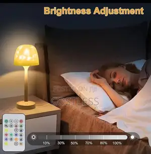 Rechargeable Bedside Lamp Remote Controlled