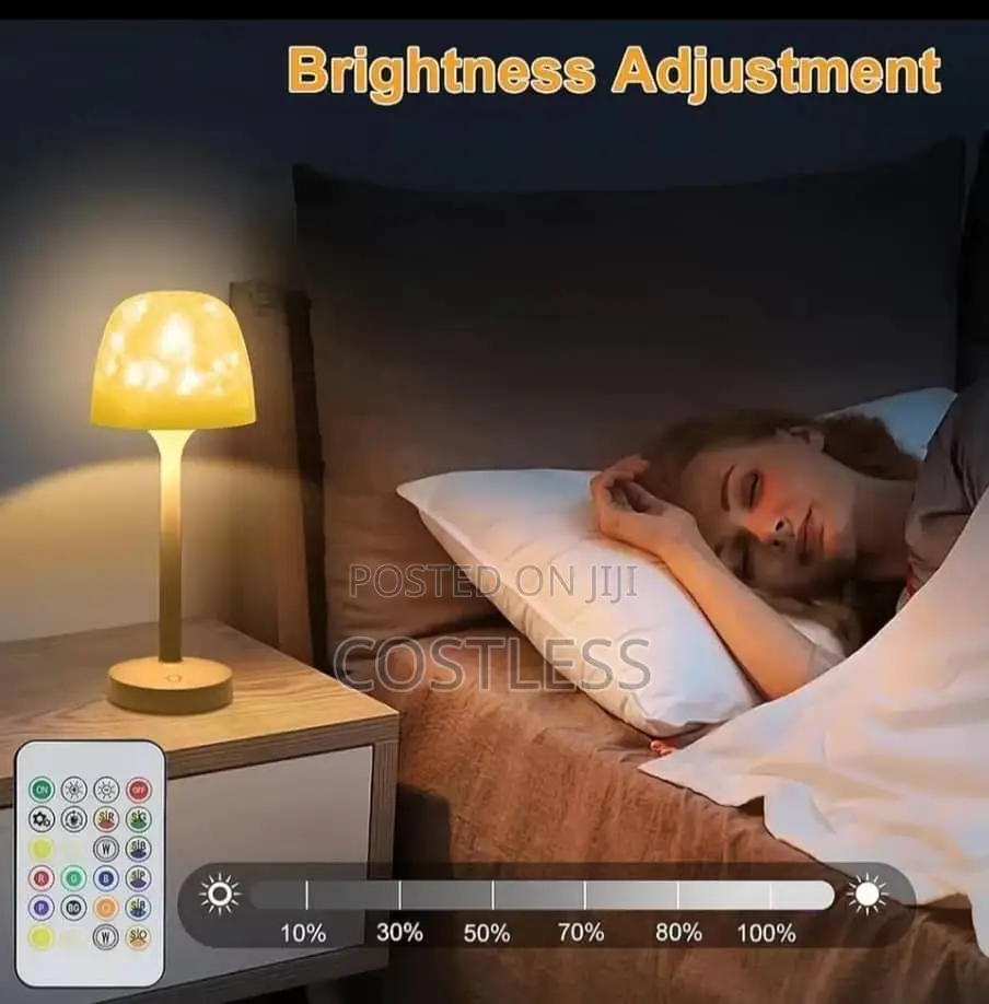 Rechargeable Bedside Lamp Remote Controlled