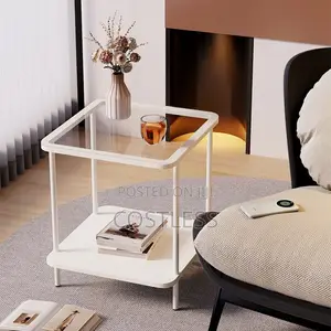 40by40 Glass Top Side Stool