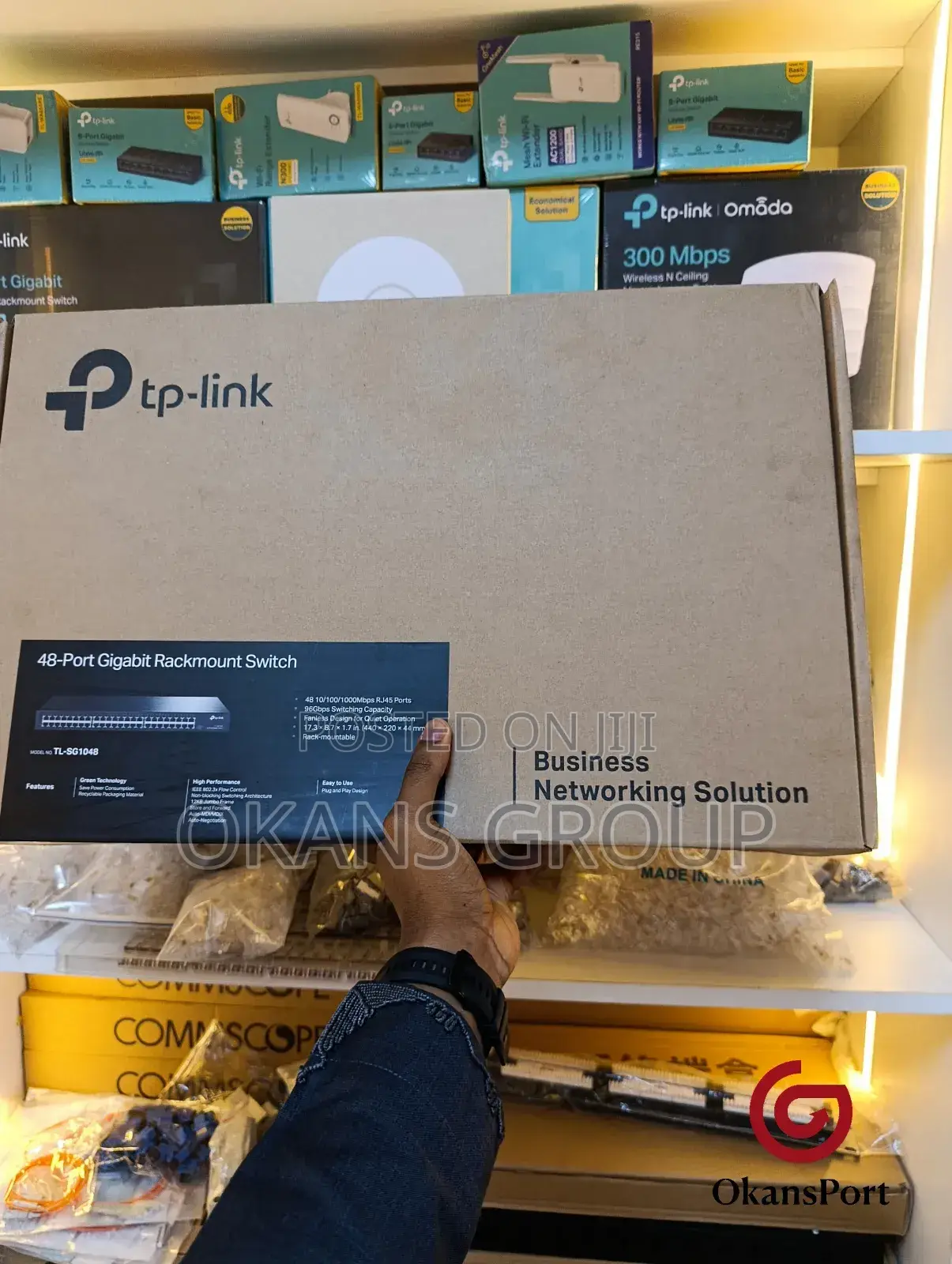 Tp-Link 48-Port Gigabit Ethernet Switch Tl-Sg1048 Network Switch