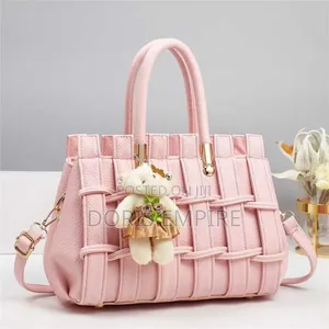 Hand Woven Women's Bag With Bag Charm