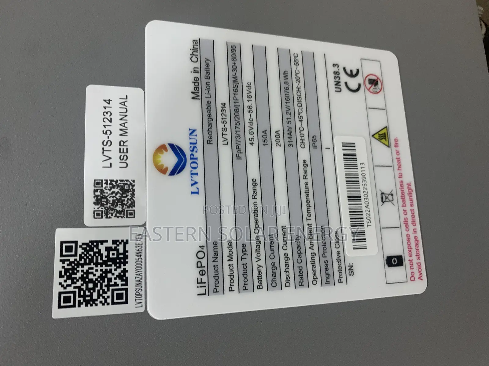 Lvtopsun Lithium Ion Battery