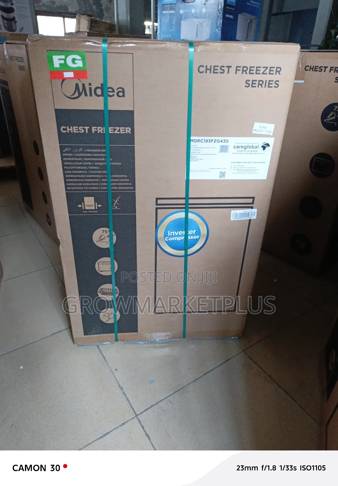 Midea Inverter Chest Freezer 99l-Mdrc193fzg43d