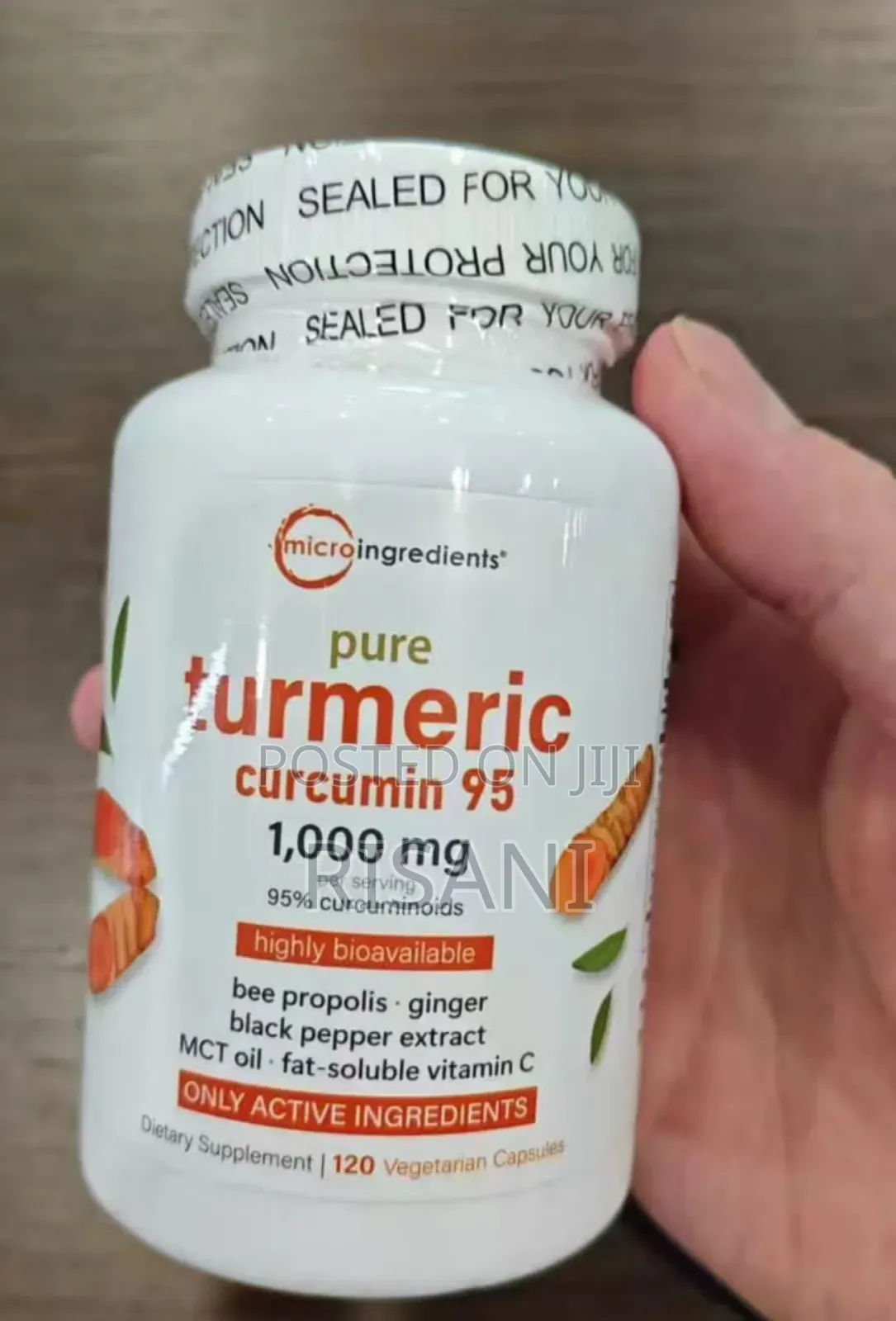 Pure Tumeric Curcumin 95 1000g by 120 Capsules