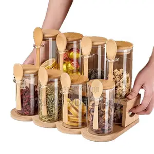8pcs Spice Jar With Stand