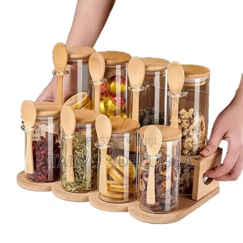 8pcs Spice Jar With Stand