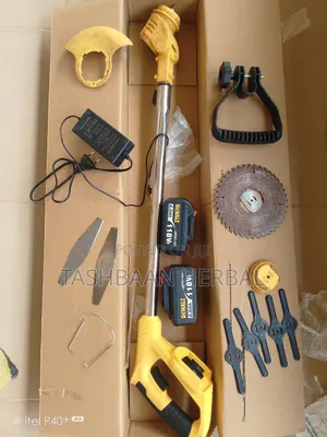 Dewalt 118v Cordless Grass Trimmer With 2 Battery Charger