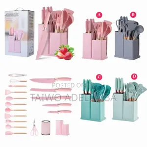 19pcs Silicon Spoons