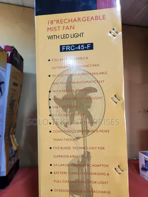 18 Rechargeable Mist Fan