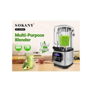 Sokany Soundproof Commercial Blender (2ltrs Quality Blender)
