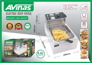Electric Deep Fryer, Avinas 6.8 LTRS