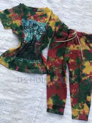 Baggy and Adire Outfit for Boys of 12 Yrs
