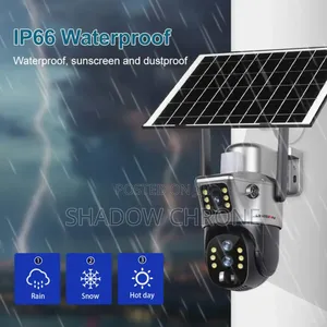 Home & Office Solar Camera – Triple View With App Control