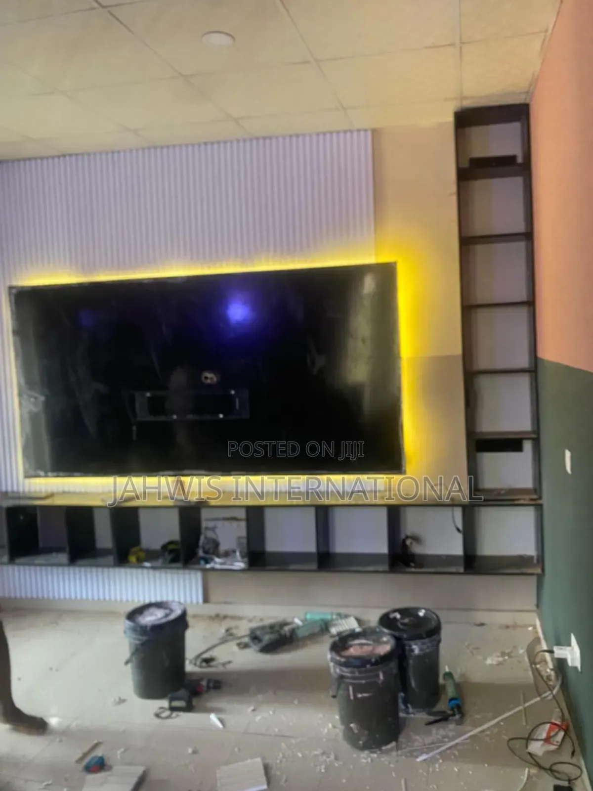 Tastefully Made Floating Big Boys Tv Console