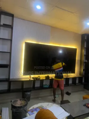 Tastefully Made Floating Big Boys Tv Console