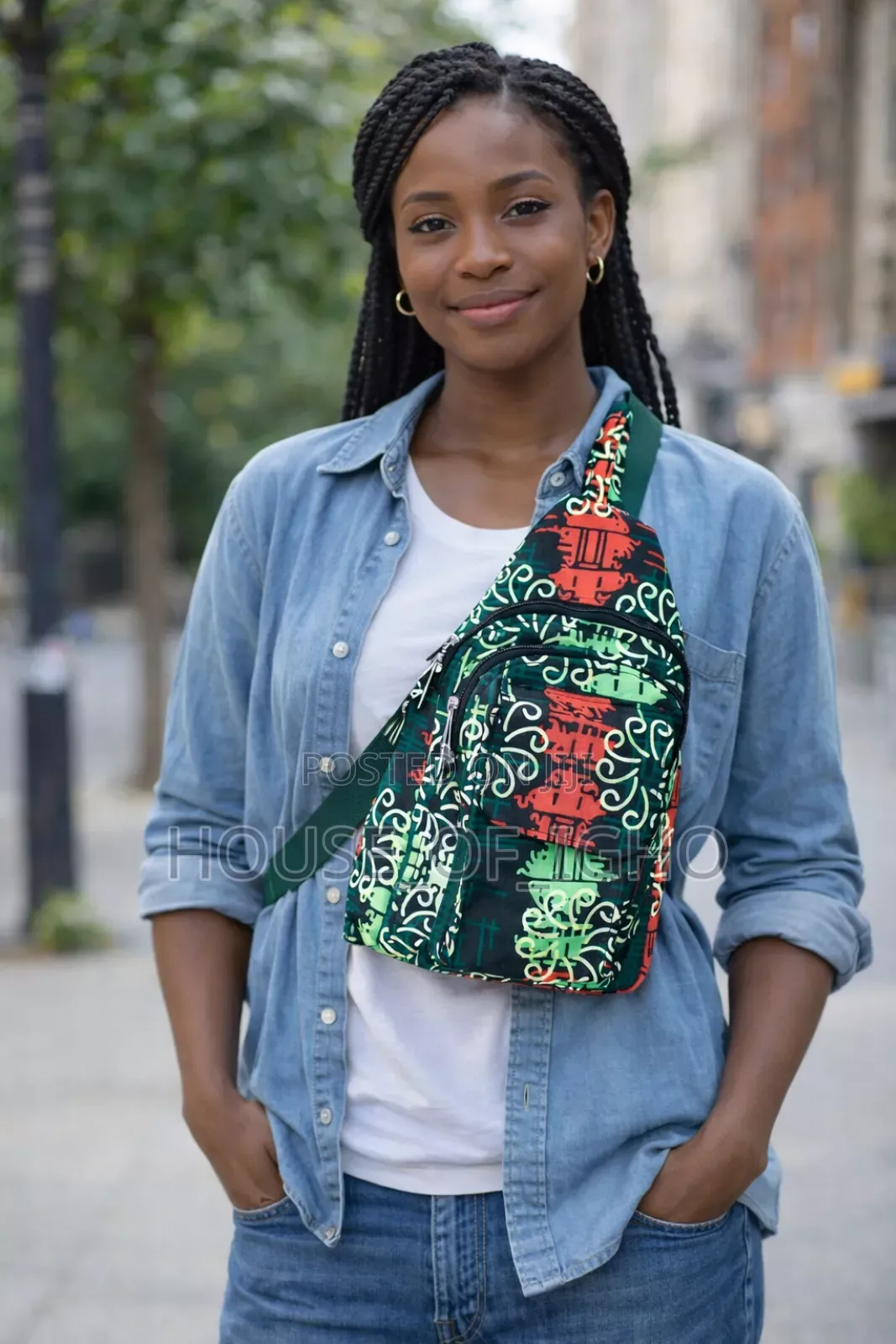Ankara Chest Bag