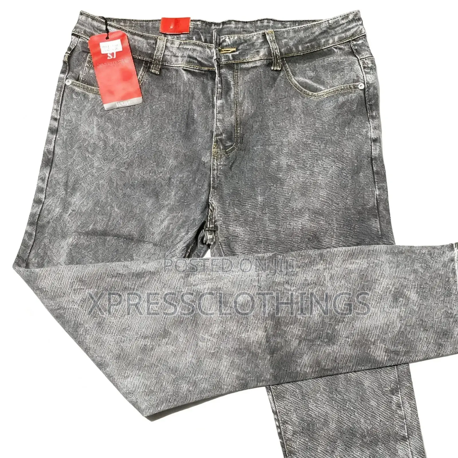 Grey Fitted Jeans