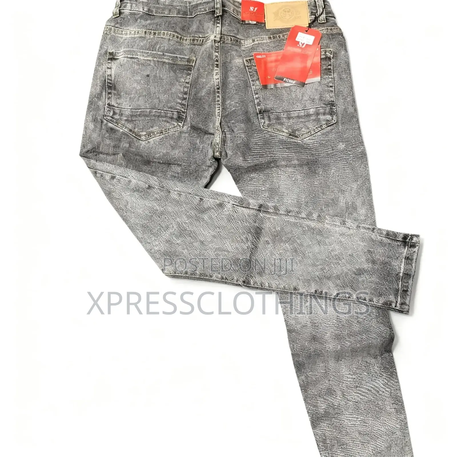 Grey Fitted Jeans