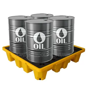 Oil Drum Spill Containment Pallet With Drain