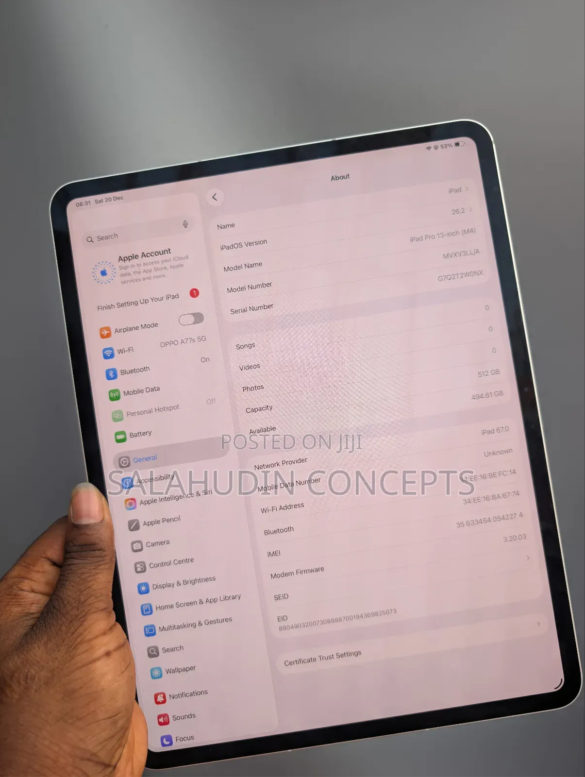 Apple iPad Pro 13 (2024) 512 GB Silver