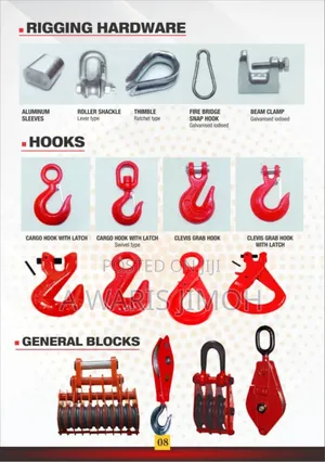 All Types of Rigging Hardware Available
