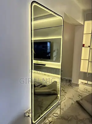 Frosted Wall Mirror With Warm Led Light