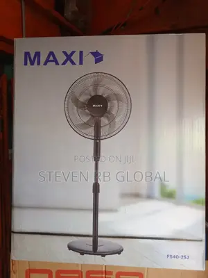 Maxi 16′′ Standing Fan (Black) | Model 40-25j