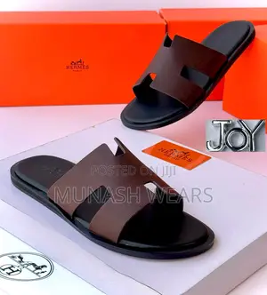 Hermes Calfskin Leather Slipers 40-46 Available In Colors