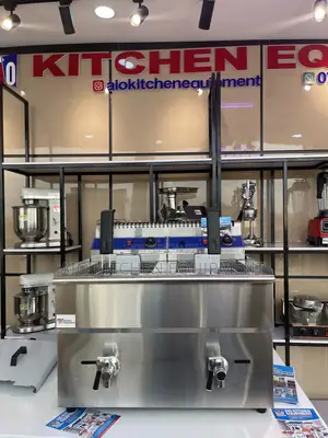 2 Tank 2 Basket 18l+ 18l Gas Fryer Commercial