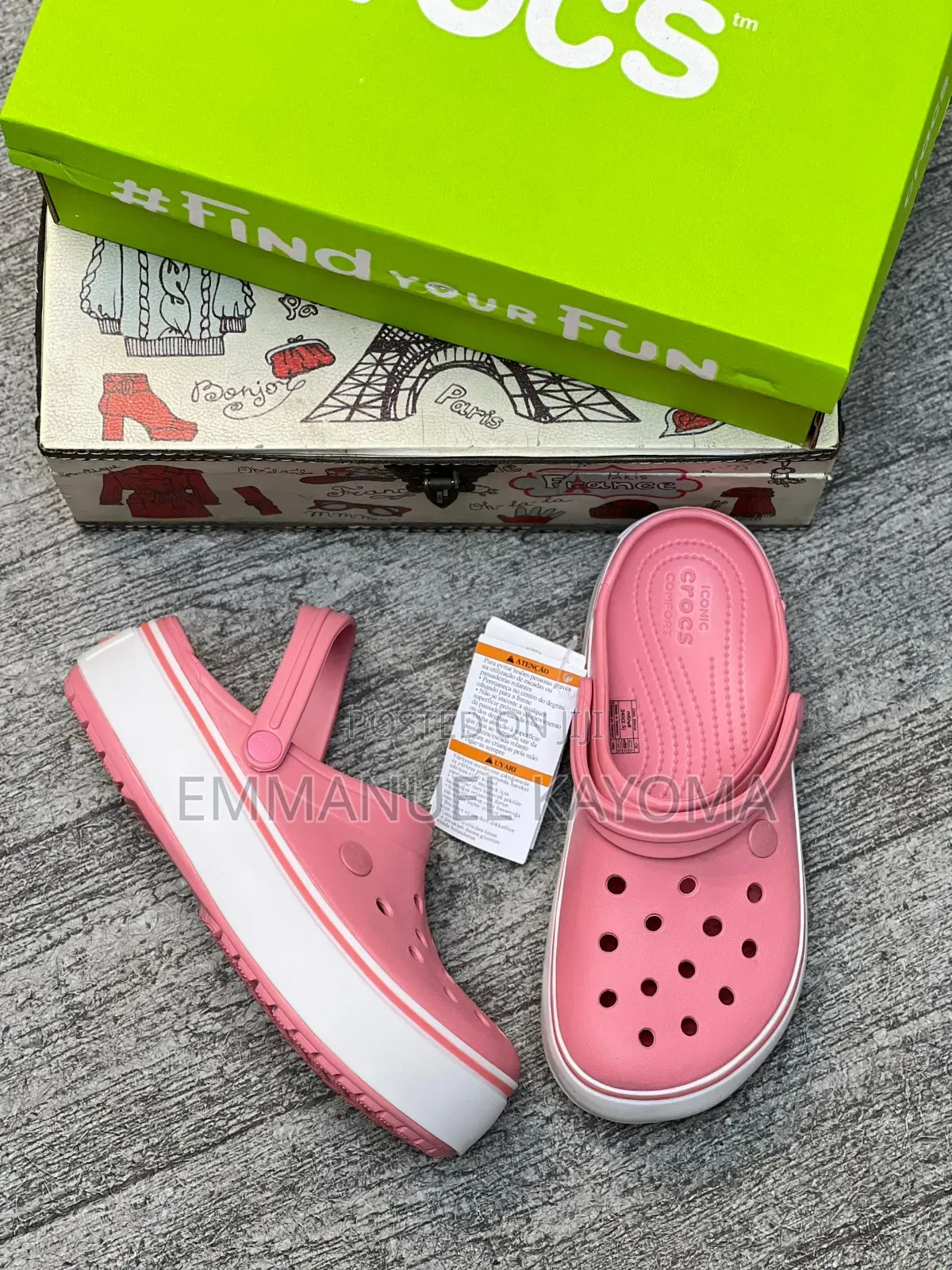Crocs Platform Band Clean Clog