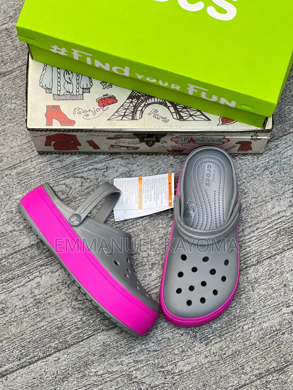 Crocs Platform Band Clean Clog