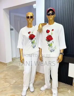 White Flower Couples Wear