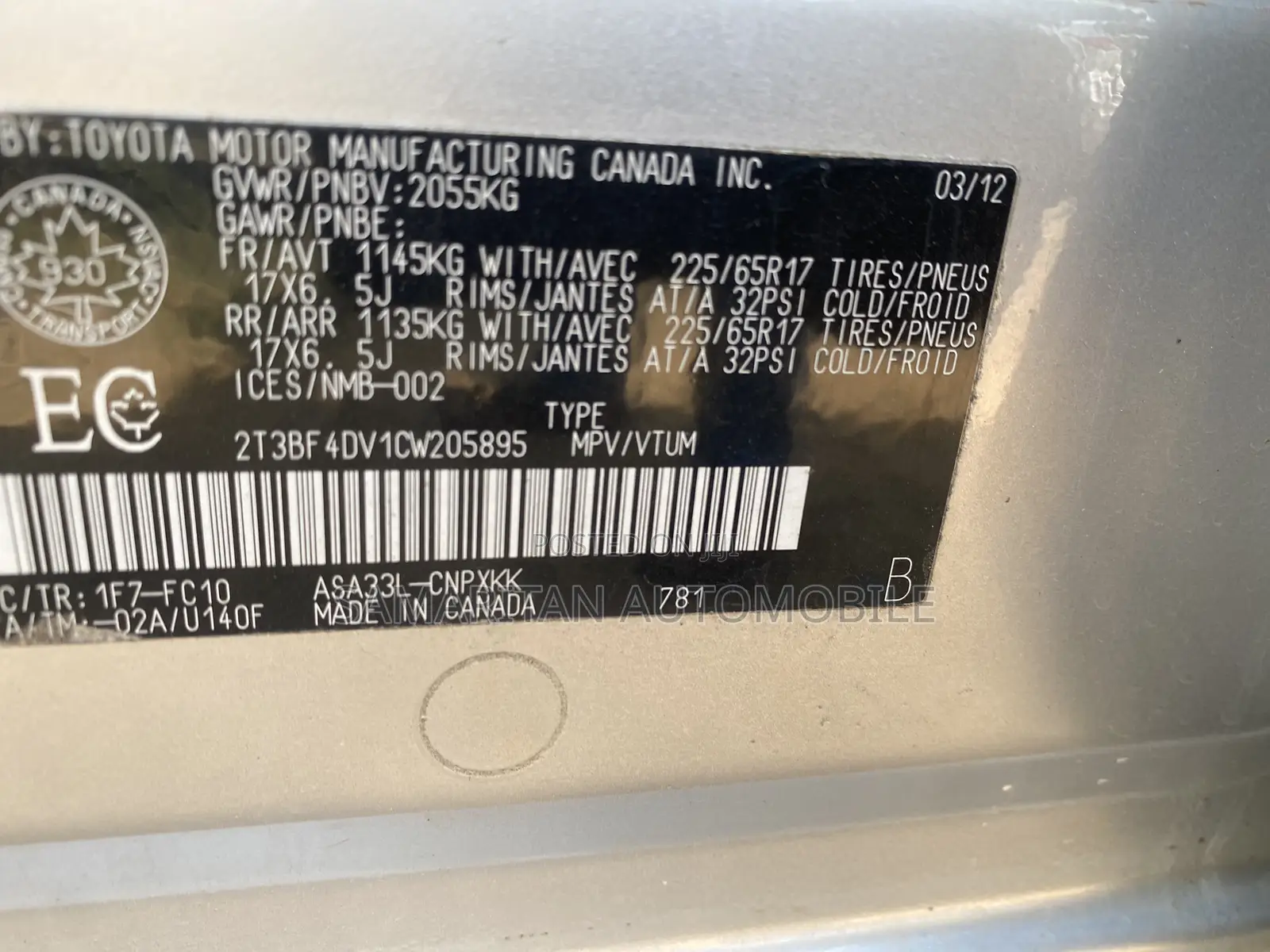 Toyota RAV4 2.5 4x4 2012 Silver
