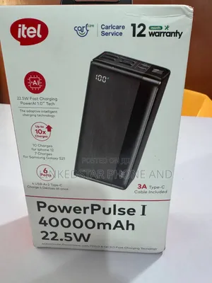 Itel 40000mah 22.5w Fast Charging Type-c Output Powerbank
