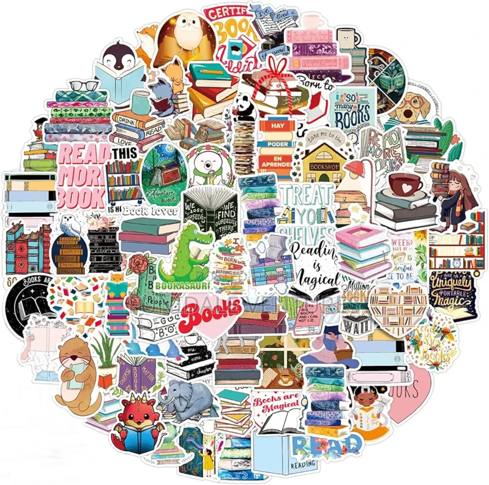 100pcs Reading Stickers