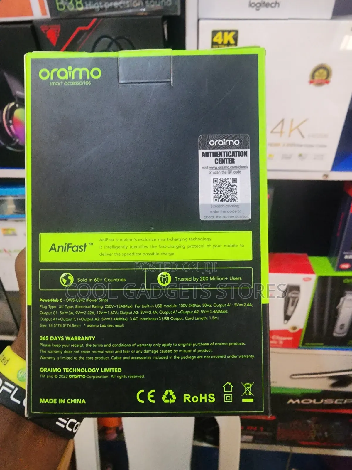 Oraimo 6 in 1 Power Expansion Cube